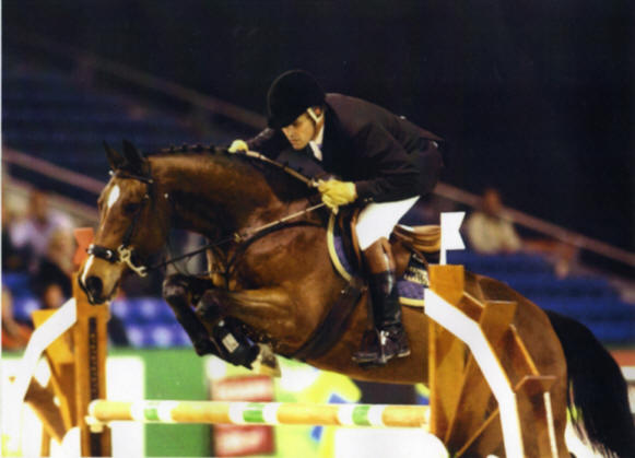 Wiljan riding in the World Cup